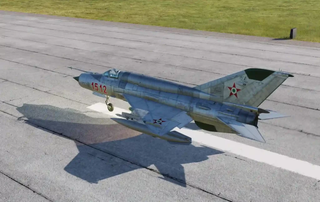 Hungarian MIG-21 military aircraft